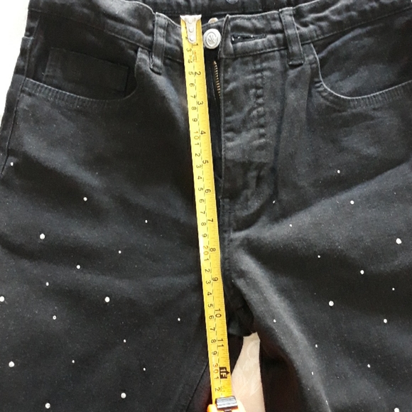 Black denim pant and jacket, size 4, LAST ONE - Picture 7 of 9